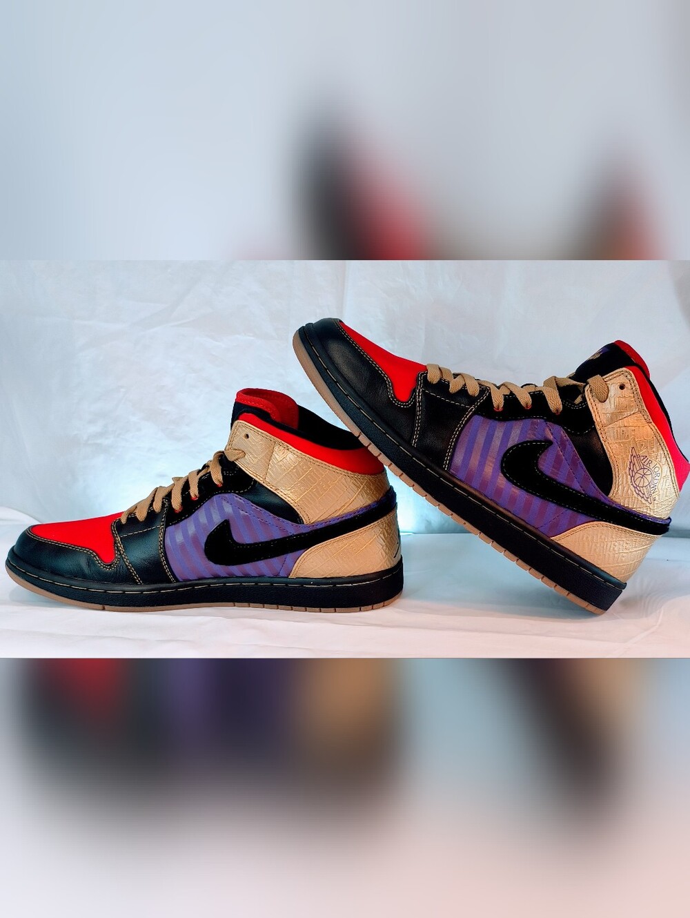 NIKE Air Jordan 1 Retro "Leroy Smith" Sneakers, Size 11.5